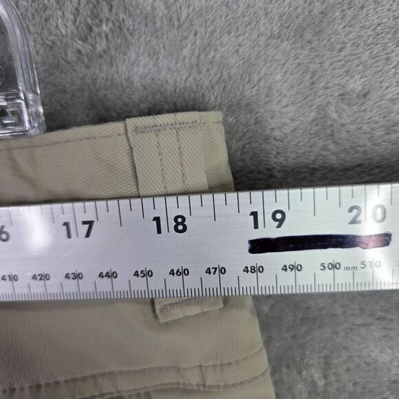 Mens George Beige Cargo Shorts Nylon Polyester Spandex Blend 10" Inseam Size 38 - Picture 8 of 11